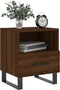 vidaXL - Nachtkastjes - 2 - st - 40x35x47,5 - cm - bewerkt - hout - bruin - eikenkleur