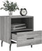 vidaXL - Nachtkastjes - 2 - st - 40x35x47,5 - cm - bewerkt - hout - grijs - sonoma - eiken
