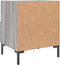 vidaXL - Nachtkastjes - 2 - st - 40x35x47,5 - cm - bewerkt - hout - grijs - sonoma - eiken