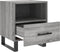 vidaXL - Nachtkastjes - 2 - st - 40x35x47,5 - cm - bewerkt - hout - grijs - sonoma - eiken