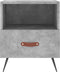 vidaXL - Nachtkastjes - 2 - st - 40x35x47,5 - cm - bewerkt - hout - betongrijs