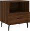 vidaXL - Nachtkastjes - 2 - st - 40x35x47,5 - cm - bewerkt - hout - bruin - eikenkleur