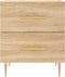 vidaXL - Nachtkastjes - 2 - st - 40x35x47,5 - cm - bewerkt - hout - sonoma - eikenkleur