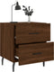vidaXL - Nachtkastjes - 2 - st - 40x35x47,5 - cm - bewerkt - hout - bruin - eikenkleur