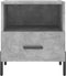 vidaXL - Nachtkastjes - 2 - st - 40x35x47,5 - cm - bewerkt - hout - betongrijs