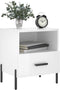 vidaXL - Nachtkastjes - 2 - st - 40x35x47,5 - cm - bewerkt - hout - hoogglans - wit