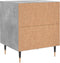 vidaXL - Nachtkastjes - 2 - st - 40x35x47,5 - cm - bewerkt - hout - betongrijs