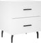 vidaXL - Nachtkastjes - 2 - st - 40x35x47,5 - cm - bewerkt - hout - wit
