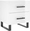 vidaXL - Nachtkastjes - 2 - st - 40x35x47,5 - cm - bewerkt - hout - hoogglans - wit