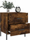 vidaXL - Nachtkastjes - 2 - st - 40x35x47,5 - cm - bewerkt - hout - gerookt - eikenkleur