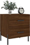 vidaXL - Nachtkastjes - 2 - st - 40x35x47,5 - cm - bewerkt - hout - bruin - eikenkleur