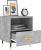 vidaXL - Nachtkastjes - 2 - st - 40x35x47,5 - cm - bewerkt - hout - betongrijs