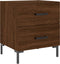 vidaXL - Nachtkastjes - 2 - st - 40x35x47,5 - cm - bewerkt - hout - bruin - eikenkleur