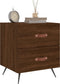 vidaXL - Nachtkastjes - 2 - st - 40x35x47,5 - cm - bewerkt - hout - bruin - eikenkleur