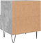 vidaXL - Nachtkastjes - 2 - st - 40x35x47,5 - cm - bewerkt - hout - betongrijs