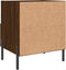 vidaXL - Nachtkastjes - 2 - st - 40x35x47,5 - cm - bewerkt - hout - bruin - eikenkleur