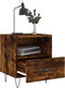 vidaXL - Nachtkastjes - 2 - st - 40x35x47,5 - cm - bewerkt - hout - gerookt - eikenkleur