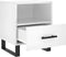 vidaXL - Nachtkastjes - 2 - st - 40x35x47,5 - cm - bewerkt - hout - hoogglans - wit