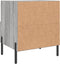 vidaXL - Nachtkastjes - 2 - st - 40x35x47,5 - cm - bewerkt - hout - grijs - sonoma - eiken