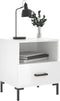 vidaXL - Nachtkastjes - 2 - st - 40x35x47,5 - cm - bewerkt - hout - hoogglans - wit