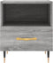 vidaXL - Nachtkastjes - 2 - st - 40x35x47,5 - cm - bewerkt - hout - grijs - sonoma - eiken
