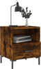 vidaXL - Nachtkastjes - 2 - st - 40x35x47,5 - cm - bewerkt - hout - gerookt - eikenkleur