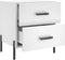 vidaXL - Nachtkastjes - 2 - st - 40x35x47,5 - cm - bewerkt - hout - wit