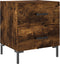 vidaXL - Nachtkastjes - 2 - st - 40x35x47,5 - cm - bewerkt - hout - gerookt - eikenkleur
