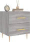 vidaXL - Nachtkastjes - 2 - st - 40x35x47,5 - cm - bewerkt - hout - grijs - sonoma - eiken