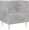 vidaXL - Nachtkastjes - 2 - st - 40x35x47,5 - cm - bewerkt - hout - betongrijs