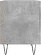 vidaXL - Nachtkastjes - 2 - st - 40x35x47,5 - cm - bewerkt - hout - betongrijs