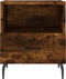 vidaXL - Nachtkastjes - 2 - st - 40x35x47,5 - cm - bewerkt - hout - gerookt - eikenkleur