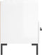 vidaXL - Nachtkastjes - 2 - st - 40x35x47,5 - cm - bewerkt - hout - hoogglans - wit