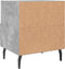 vidaXL - Nachtkastjes - 2 - st - 40x35x47,5 - cm - bewerkt - hout - betongrijs