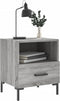 vidaXL - Nachtkastjes - 2 - st - 40x35x47,5 - cm - bewerkt - hout - grijs - sonoma - eiken