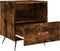 vidaXL - Nachtkastjes - 2 - st - 40x35x47,5 - cm - bewerkt - hout - gerookt - eikenkleur