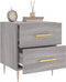vidaXL - Nachtkastjes - 2 - st - 40x35x47,5 - cm - bewerkt - hout - grijs - sonoma - eiken