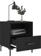 vidaXL - Nachtkastjes - 2 - st - 40x35x47,5 - cm - bewerkt - hout - zwart