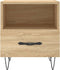 vidaXL - Nachtkastjes - 2 - st - 40x35x47,5 - cm - bewerkt - hout - sonoma - eikenkleur