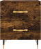vidaXL - Nachtkastjes - 2 - st - 40x35x47,5 - cm - bewerkt - hout - gerookt - eikenkleur