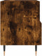 vidaXL - Nachtkastjes - 2 - st - 40x35x47,5 - cm - bewerkt - hout - gerookt - eikenkleur