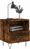 vidaXL - Nachtkastjes - 2 - st - 40x35x47,5 - cm - bewerkt - hout - gerookt - eikenkleur