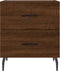 vidaXL - Nachtkastjes - 2 - st - 40x35x47,5 - cm - bewerkt - hout - bruin - eikenkleur