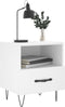 vidaXL - Nachtkastjes - 2 - st - 40x35x47,5 - cm - bewerkt - hout - wit
