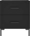vidaXL - Nachtkastjes - 2 - st - 40x35x47,5 - cm - bewerkt - hout - zwart