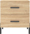 vidaXL - Nachtkastjes - 2 - st - 40x35x47,5 - cm - bewerkt - hout - sonoma - eikenkleur