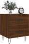 vidaXL - Nachtkastjes - 2 - st - 40x35x47,5 - cm - bewerkt - hout - bruin - eikenkleur