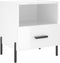 vidaXL - Nachtkastjes - 2 - st - 40x35x47,5 - cm - bewerkt - hout - hoogglans - wit