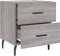 vidaXL - Nachtkastjes - 2 - st - 40x35x47,5 - cm - bewerkt - hout - grijs - sonoma - eiken