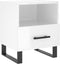 vidaXL - Nachtkastjes - 2 - st - 40x35x47,5 - cm - bewerkt - hout - hoogglans - wit